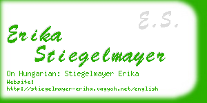 erika stiegelmayer business card